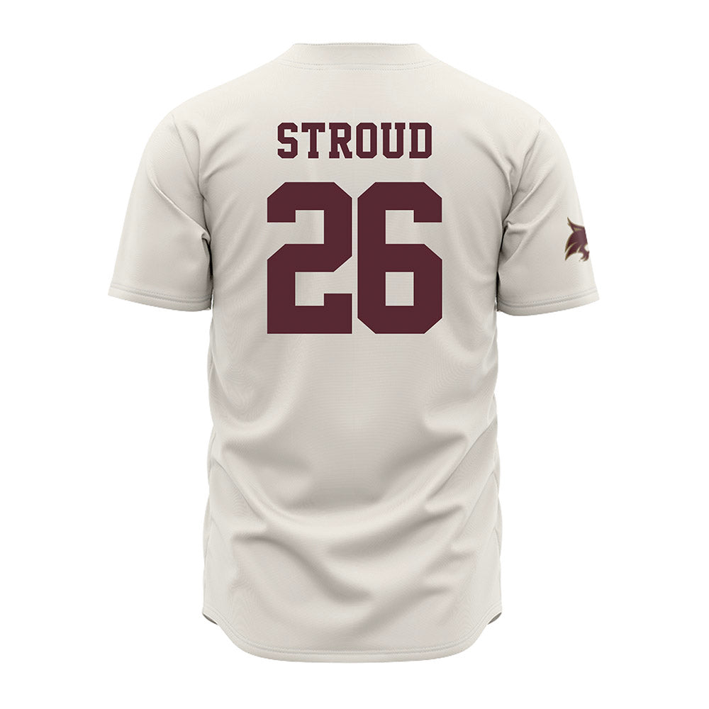 Texas State - NCAA Baseball : Jack Stroud - Baseball Jersey