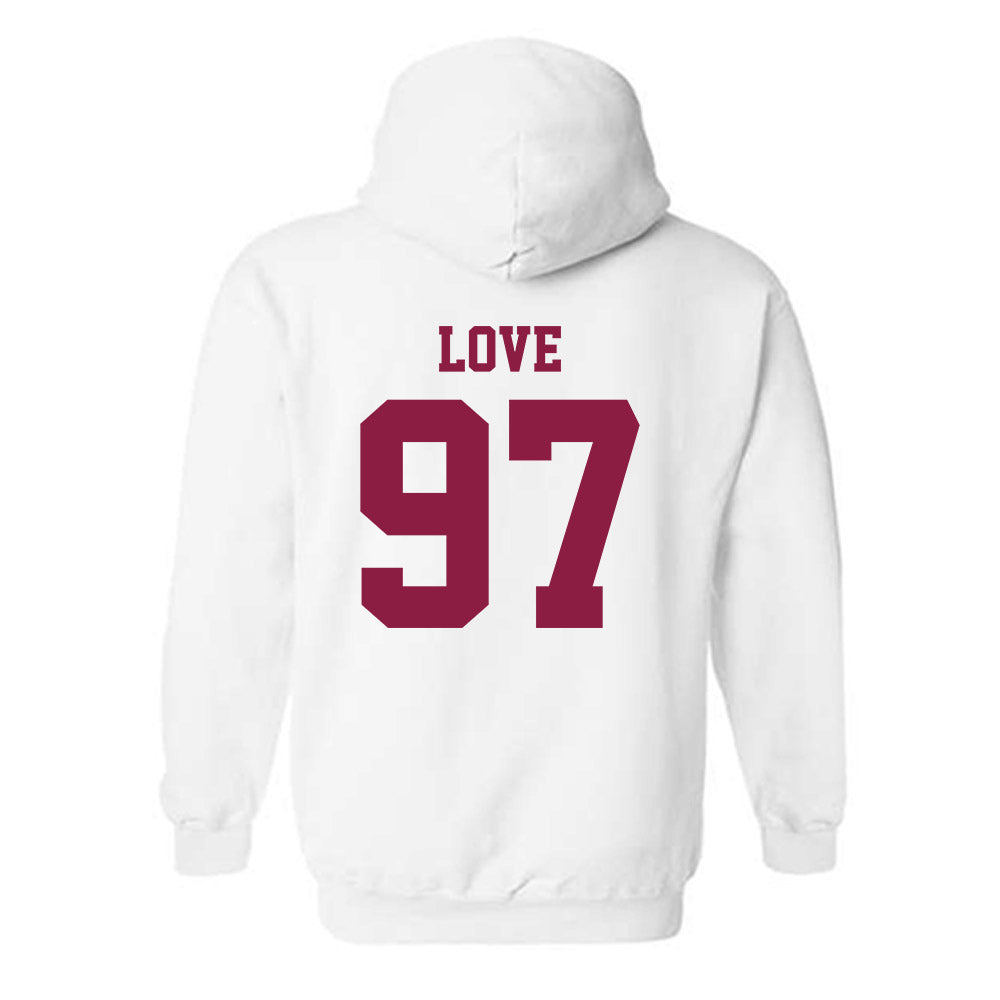 Virginia Tech - NCAA Football : John Love - Hooded Sweatshirt Classic Fashion Shersey