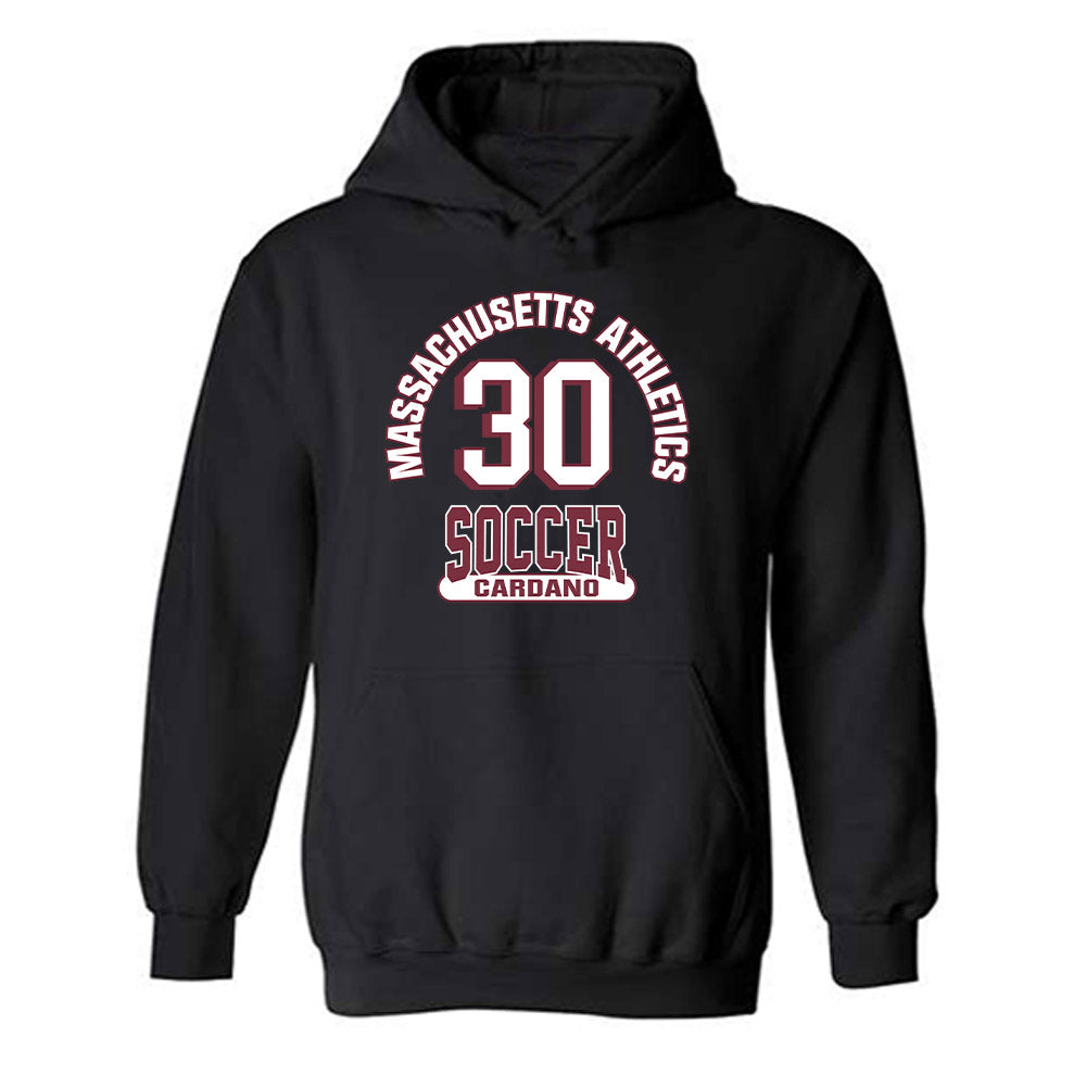 UMass - NCAA Women's Soccer : Bianca Cardano - Black Classic Fashion Shersey Hooded Sweatshirt