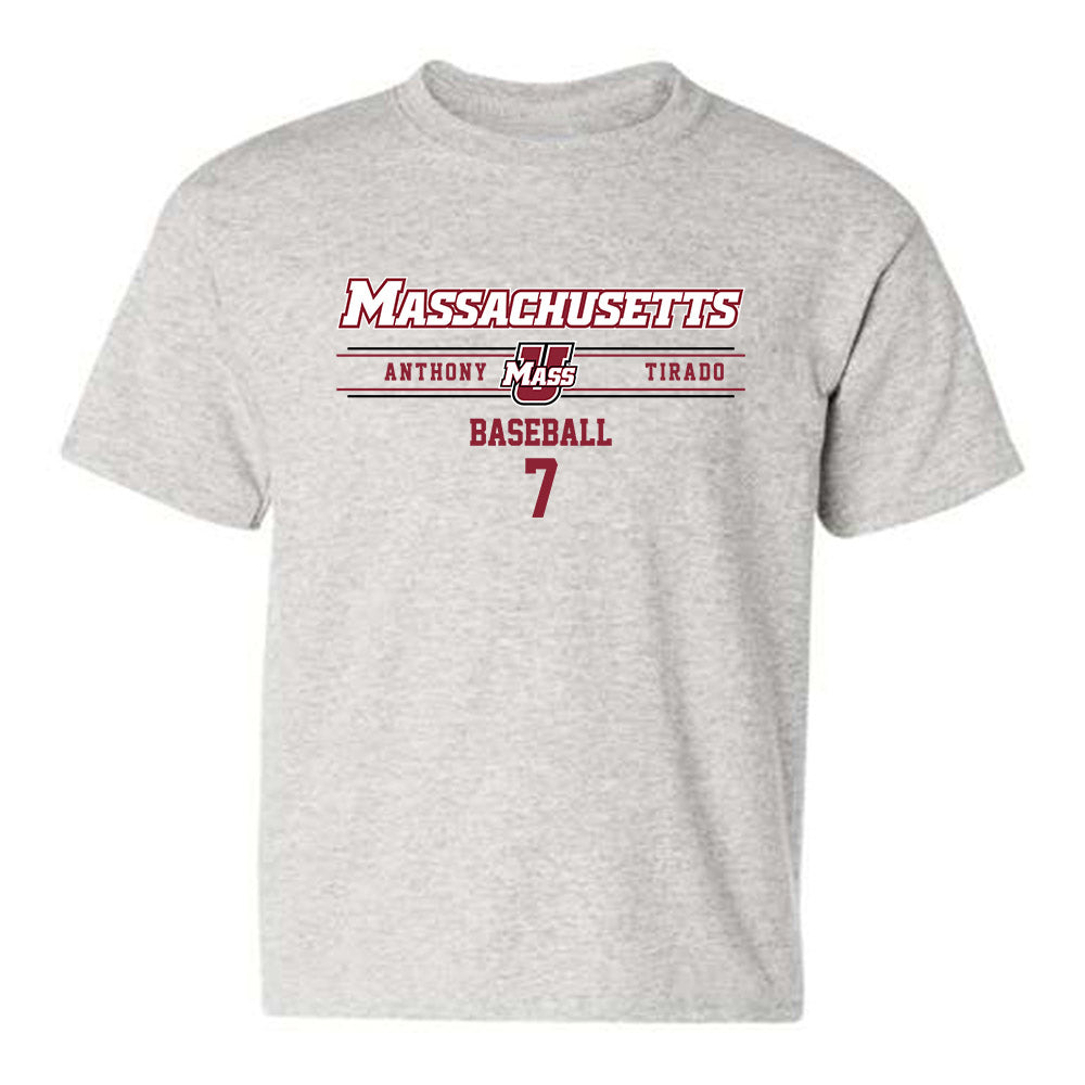 UMass - NCAA Baseball : Anthony Tirado - Youth T-Shirt Classic Fashion Shersey