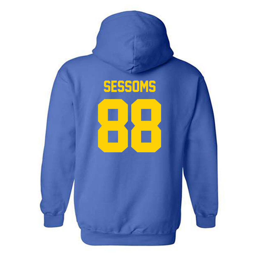 Delaware - NCAA Football : Elijah Sessoms - Hooded Sweatshirt Classic Shersey