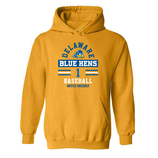 Delaware - NCAA Baseball : Bryce Greenly - Hooded Sweatshirt Classic Shersey