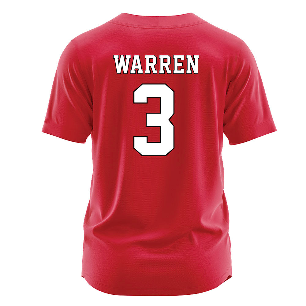 Fairfield - NCAA Softball : Charli Warren - Baseball Jersey Red