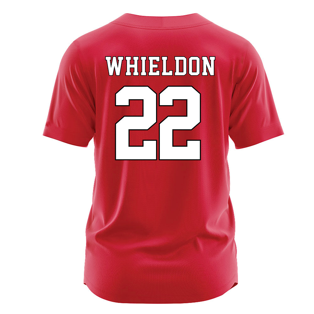 Fairfield - NCAA Softball : Delaney Whieldon - Baseball Jersey Red