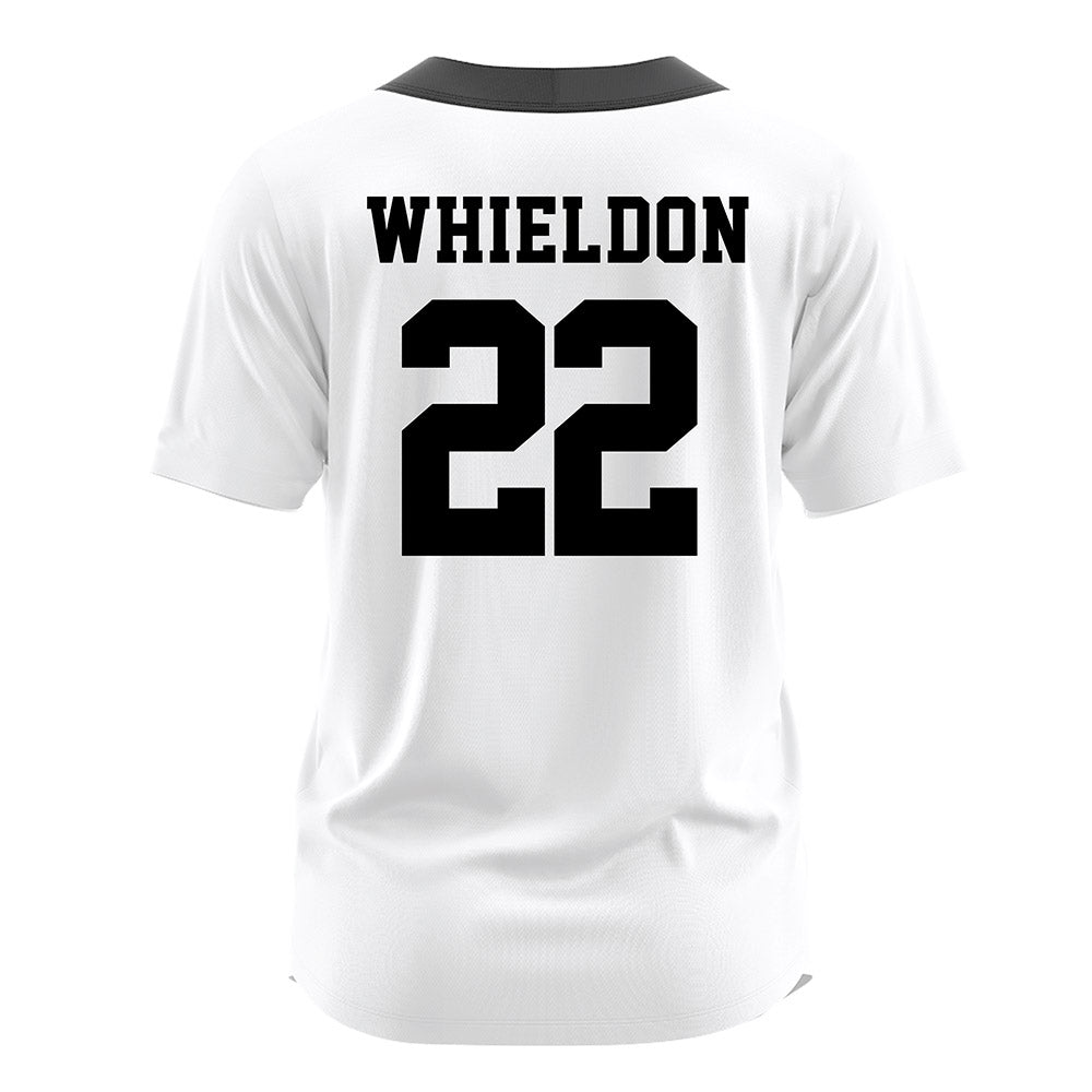 Fairfield - NCAA Softball : Delaney Whieldon - Baseball Jersey White