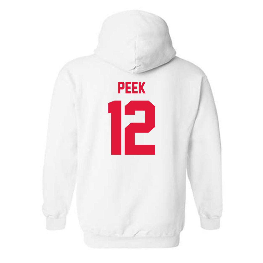 Fairfield - NCAA Women's Basketball : Kate Peek - Hooded Sweatshirt Classic Shersey