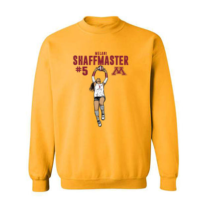 Minnesota - NCAA Women's Volleyball : Melani Shaffmaster - Caricature Sweatshirt