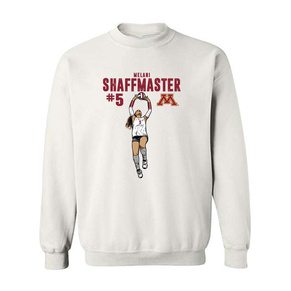 Minnesota - NCAA Women's Volleyball : Melani Shaffmaster - Caricature Sweatshirt