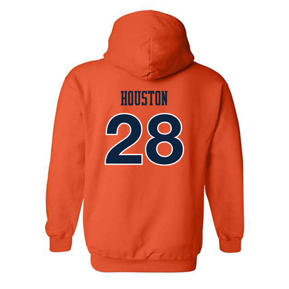 Auburn - NCAA Women's Soccer : Erin Houston - Orange Replica Shersey Hooded Sweatshirt