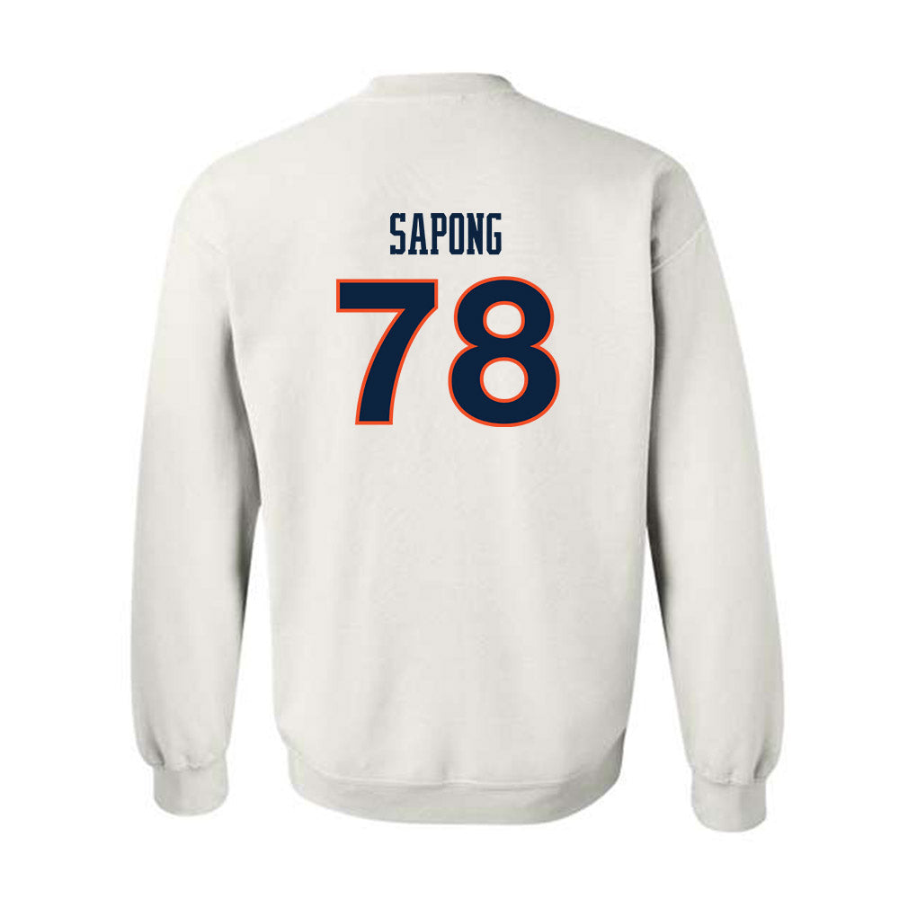 Auburn - NCAA Women's Soccer : Jenna Sapong - White Replica Shersey Sweatshirt