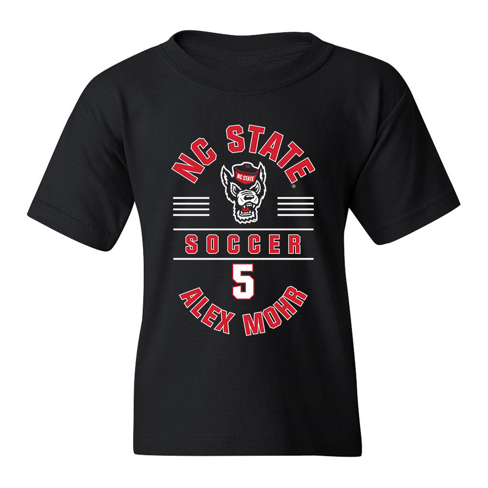NC State - NCAA Women's Soccer : Alex Mohr - Black Classic Fashion Shersey Youth T-Shirt