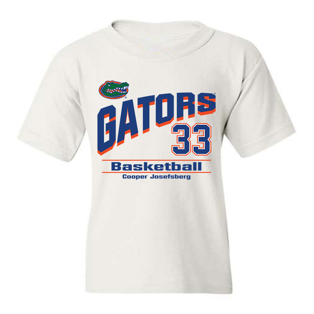 Florida - NCAA Men's Basketball : Cooper Josefsberg - Youth T-Shirt Classic Shersey