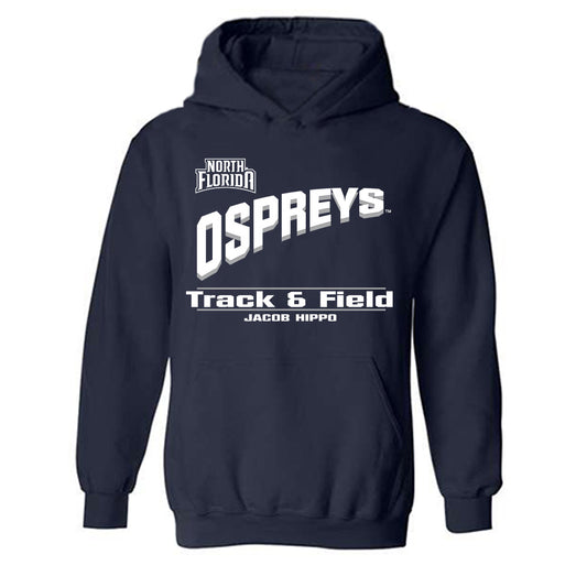 UNF - NCAA Men's Track & Field (Outdoor) : Jacob Hippo - Hooded Sweatshirt Classic Fashion Shersey