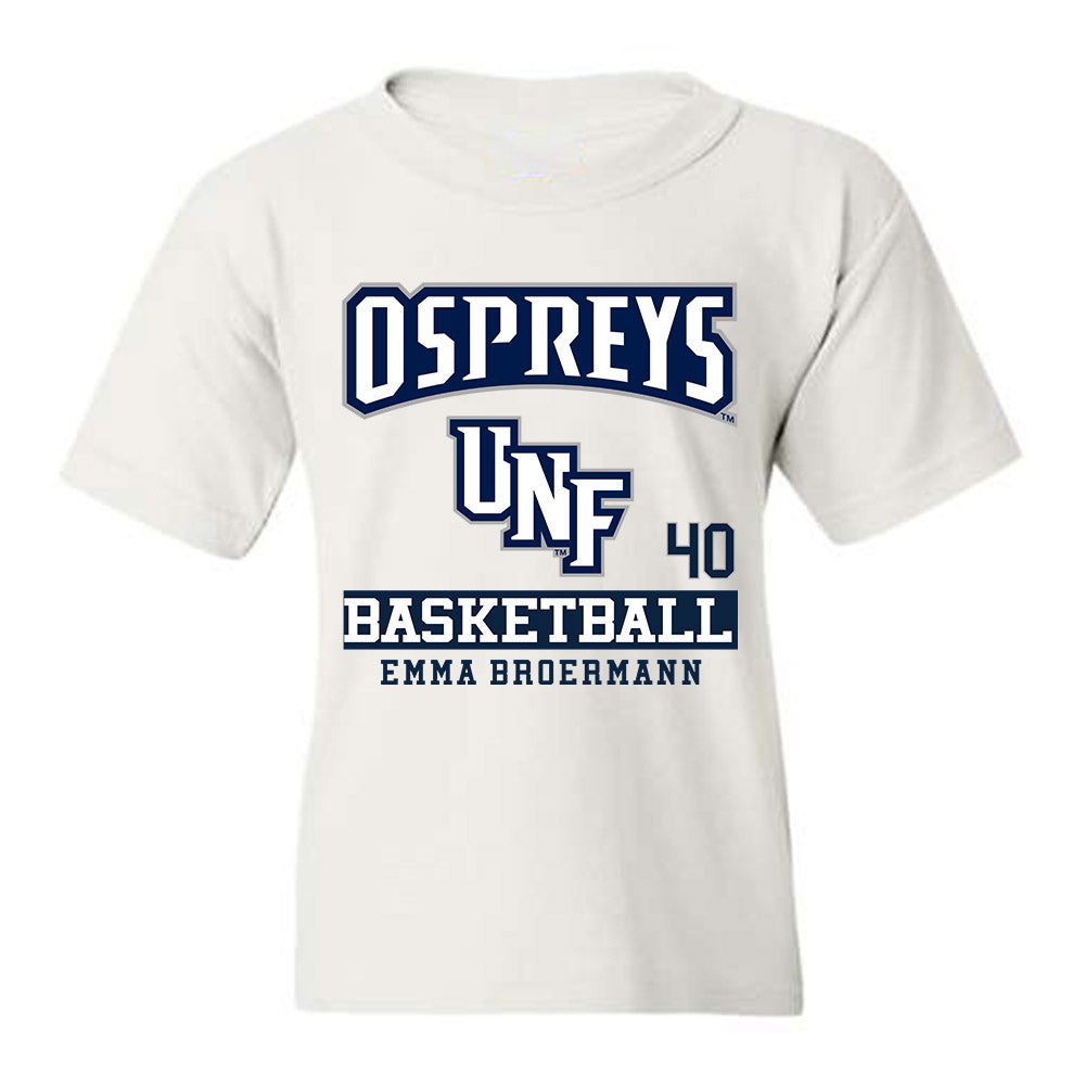 UNF - NCAA Women's Basketball : Emma Broermann - Youth T-Shirt Classic Fashion Shersey