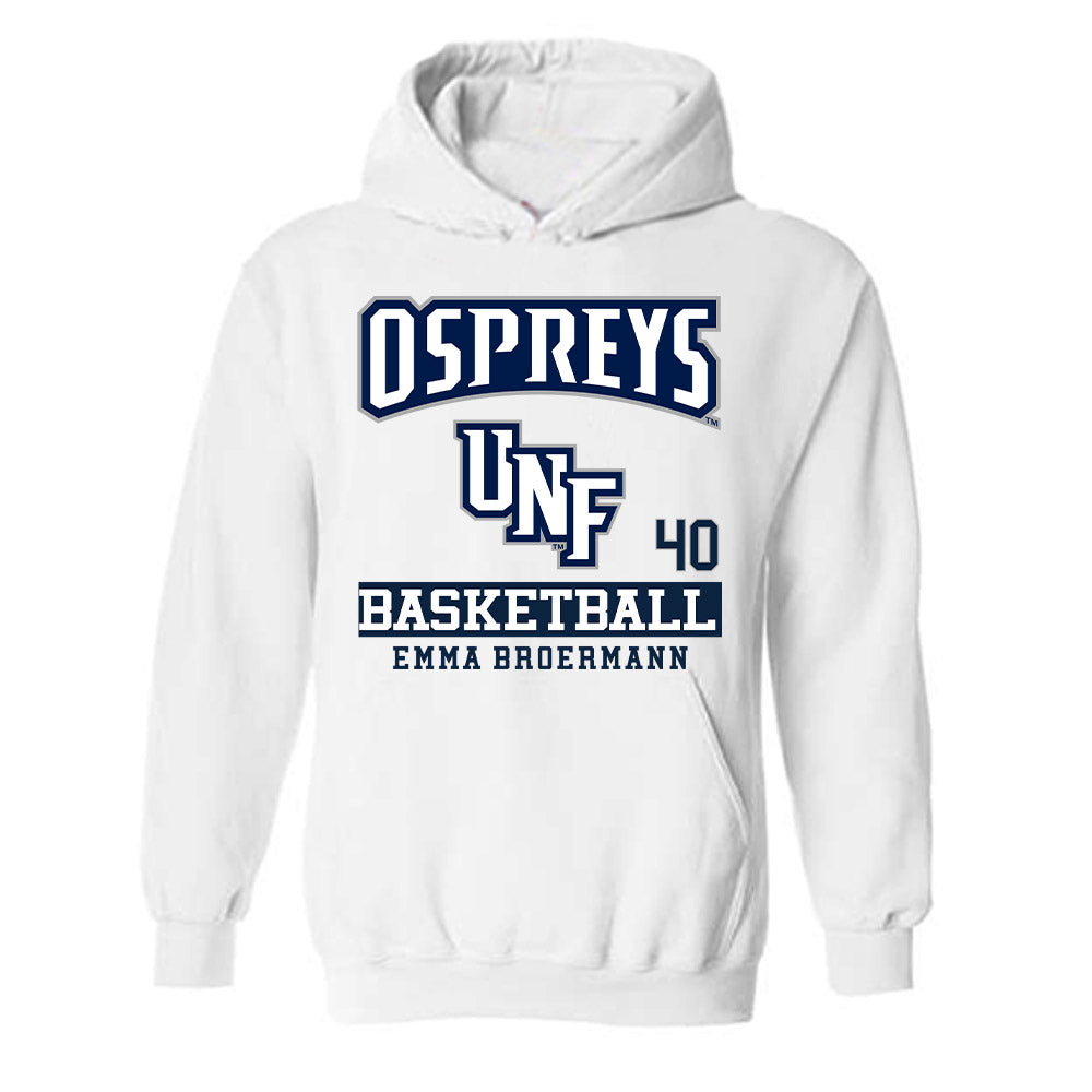 UNF - NCAA Women's Basketball : Emma Broermann - Hooded Sweatshirt Classic Fashion Shersey
