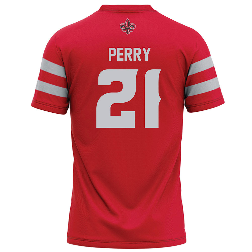 Louisiana - NCAA Football : Zylan Perry - Red Football Jersey