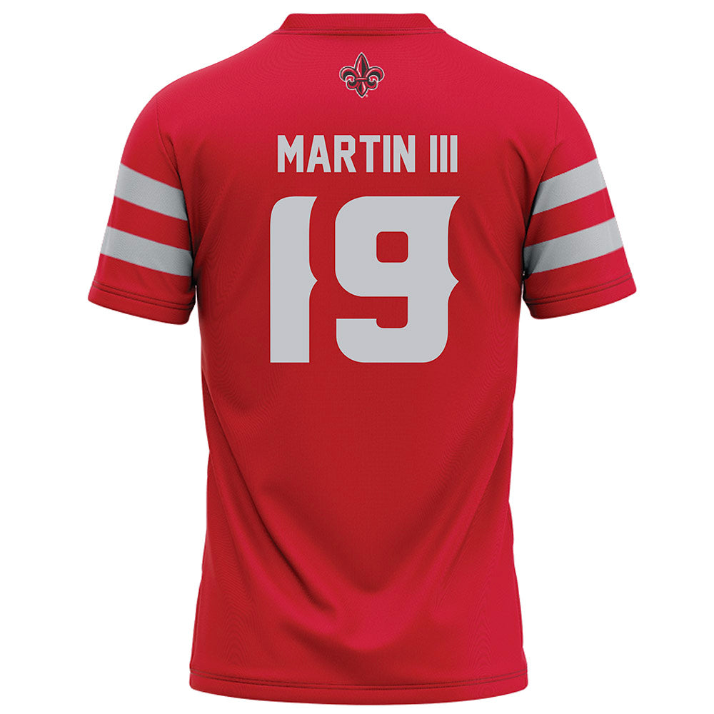 Louisiana - NCAA Football : Dale Martin III - Red Football Jersey