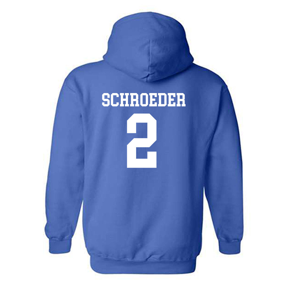 Drake - NCAA Women's Volleyball : Gabrielle Schroeder - Royal Classic Shersey Hooded Sweatshirt