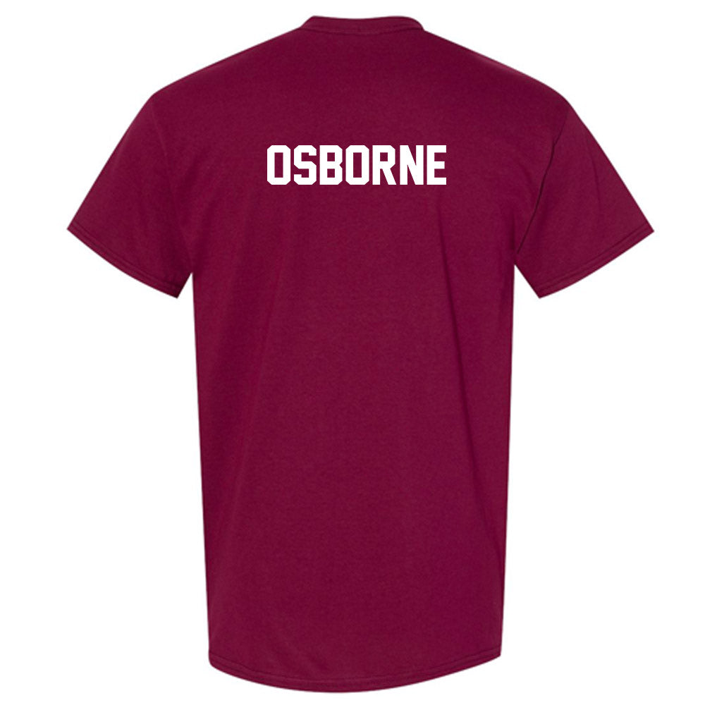NSU - NCAA Women's Swimming & Diving : Haley Osborne - Maroon Classic Short Sleeve T-Shirt