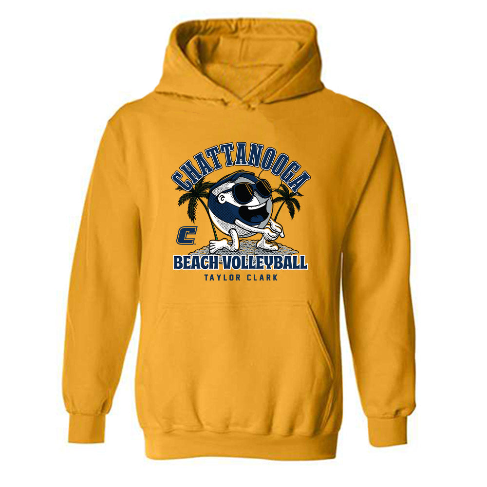 UTC - NCAA Beach Volleyball : Taylor Clark - Gold Fashion Hooded Sweatshirt