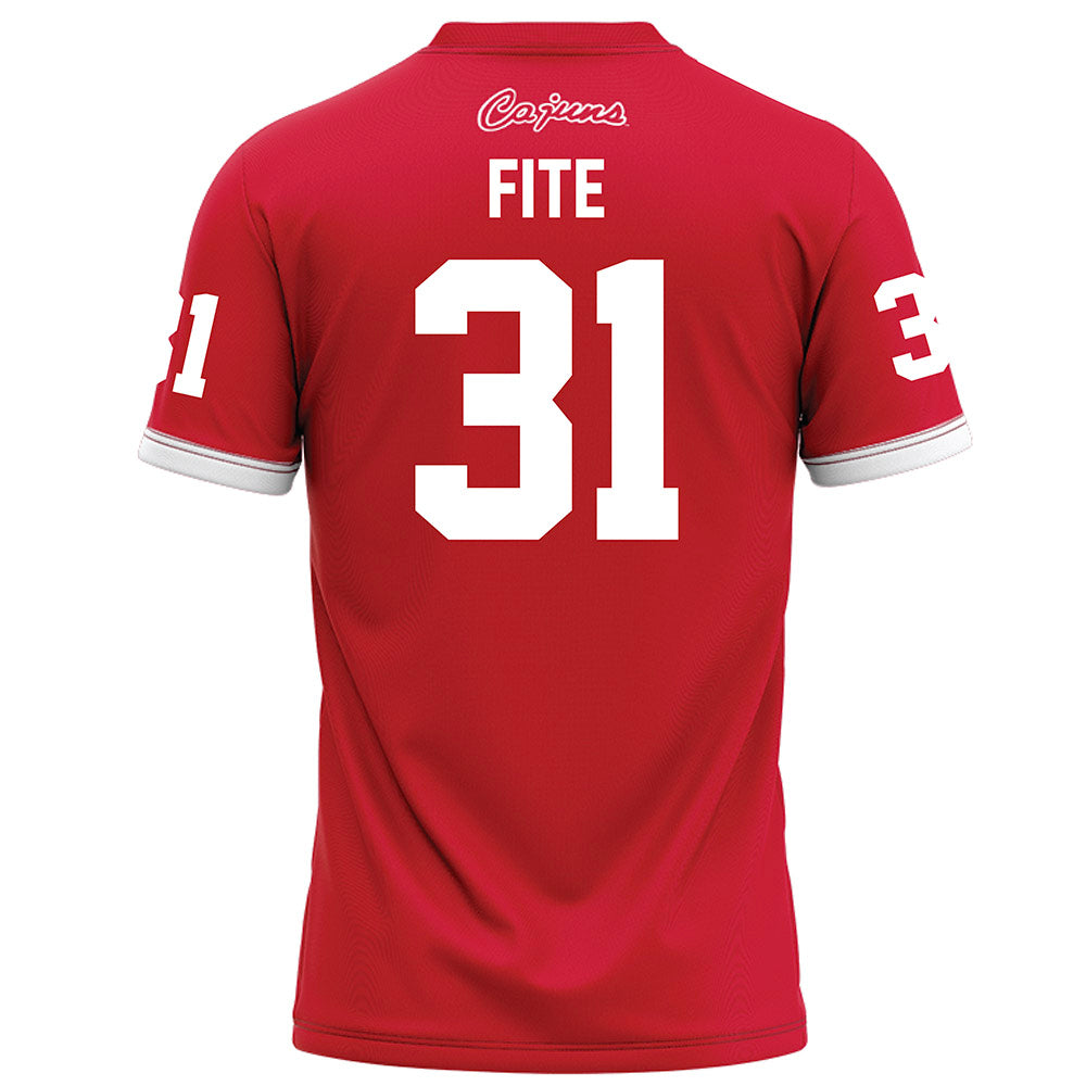 Louisiana - NCAA Football : Trey Fite - Homecoming Jersey