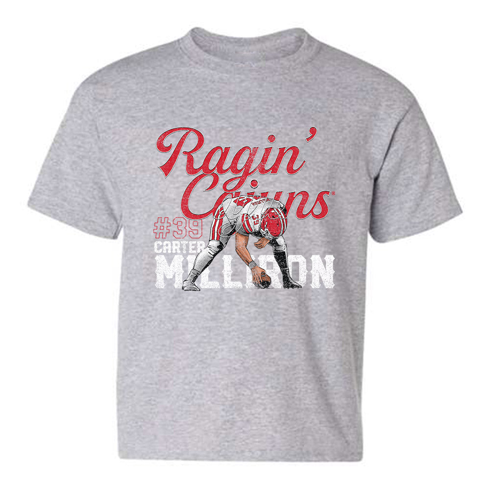 Louisiana - NCAA Football : Carter Milliron - Caricature Youth T-Shirt