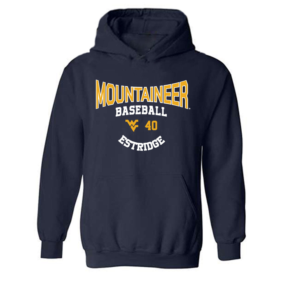 West Virginia - NCAA Baseball : Carson Estridge - Hooded Sweatshirt Classic Fashion Shersey