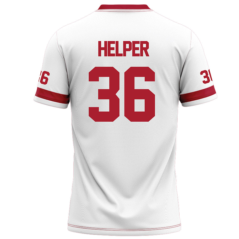 Nicholls State - NCAA Football : Justin Helper - White Jersey