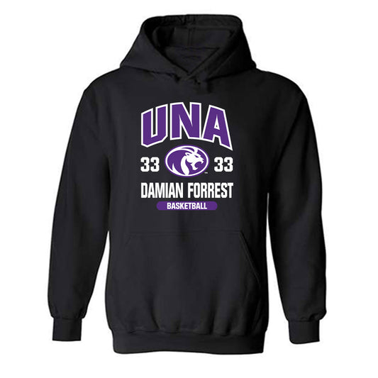 North Alabama - NCAA Men's Basketball : Damian Forrest - Hooded Sweatshirt Classic Fashion Shersey