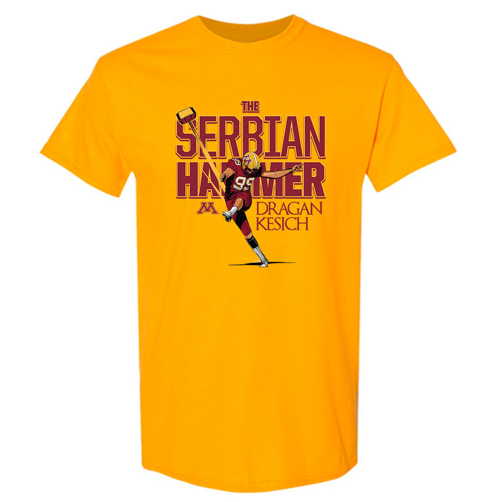 Minnesota - NCAA Football : Dragan Kesich - Caricature Short Sleeve T-Shirt