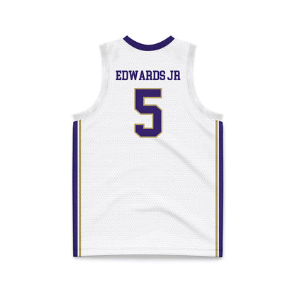JMU - NCAA Men's Basketball : Terrence Edwards Jr - Basketball Jersey White