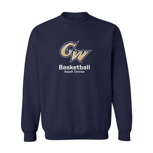 GWU - NCAA Women's Basketball : Asjah Inniss - Crewneck Sweatshirt Classic Fashion Shersey