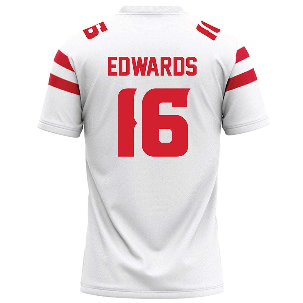 Louisiana - NCAA Football : kailep Edwards - White Football Jersey