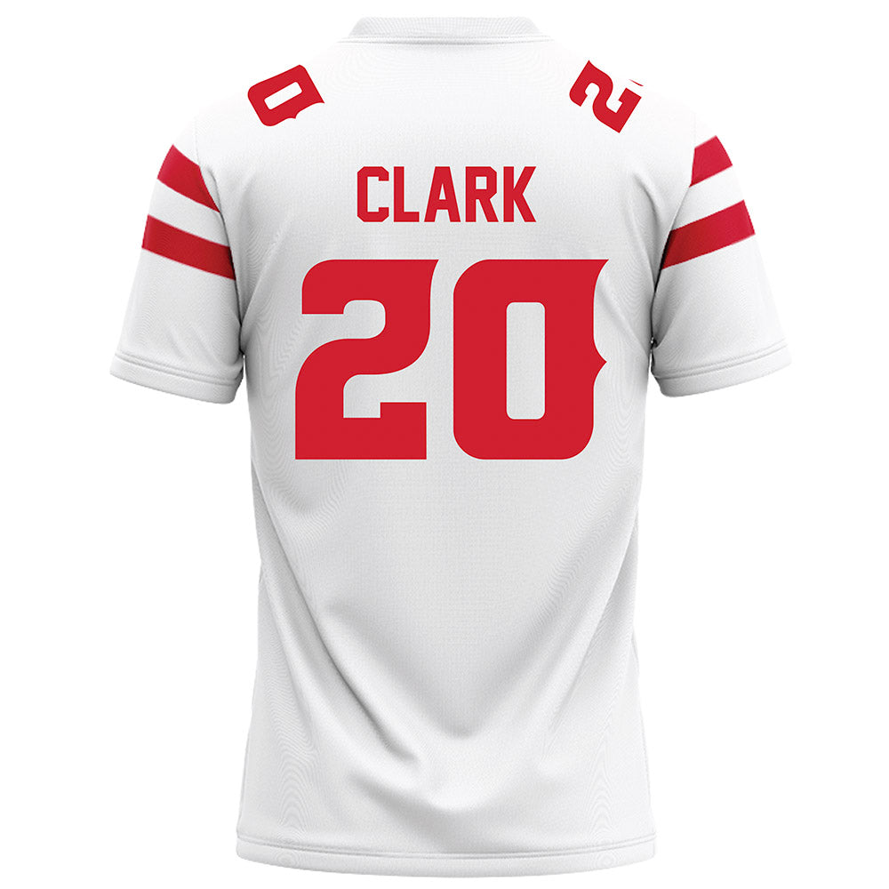 Louisiana - NCAA Football : Jalen Clark - White Football Jersey