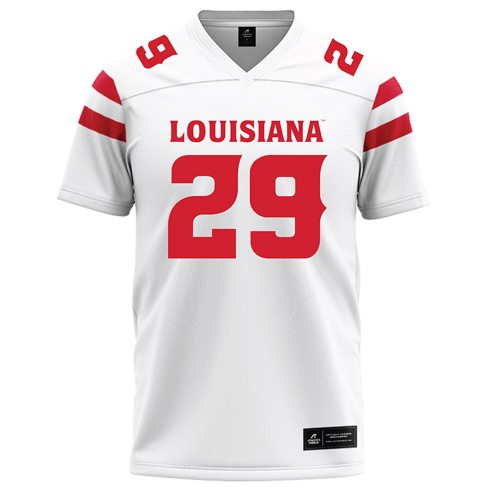 LASublimation Louisiana - NCAA Football : Peter Leblanc - White Football Jersey FullColor / Youth Large