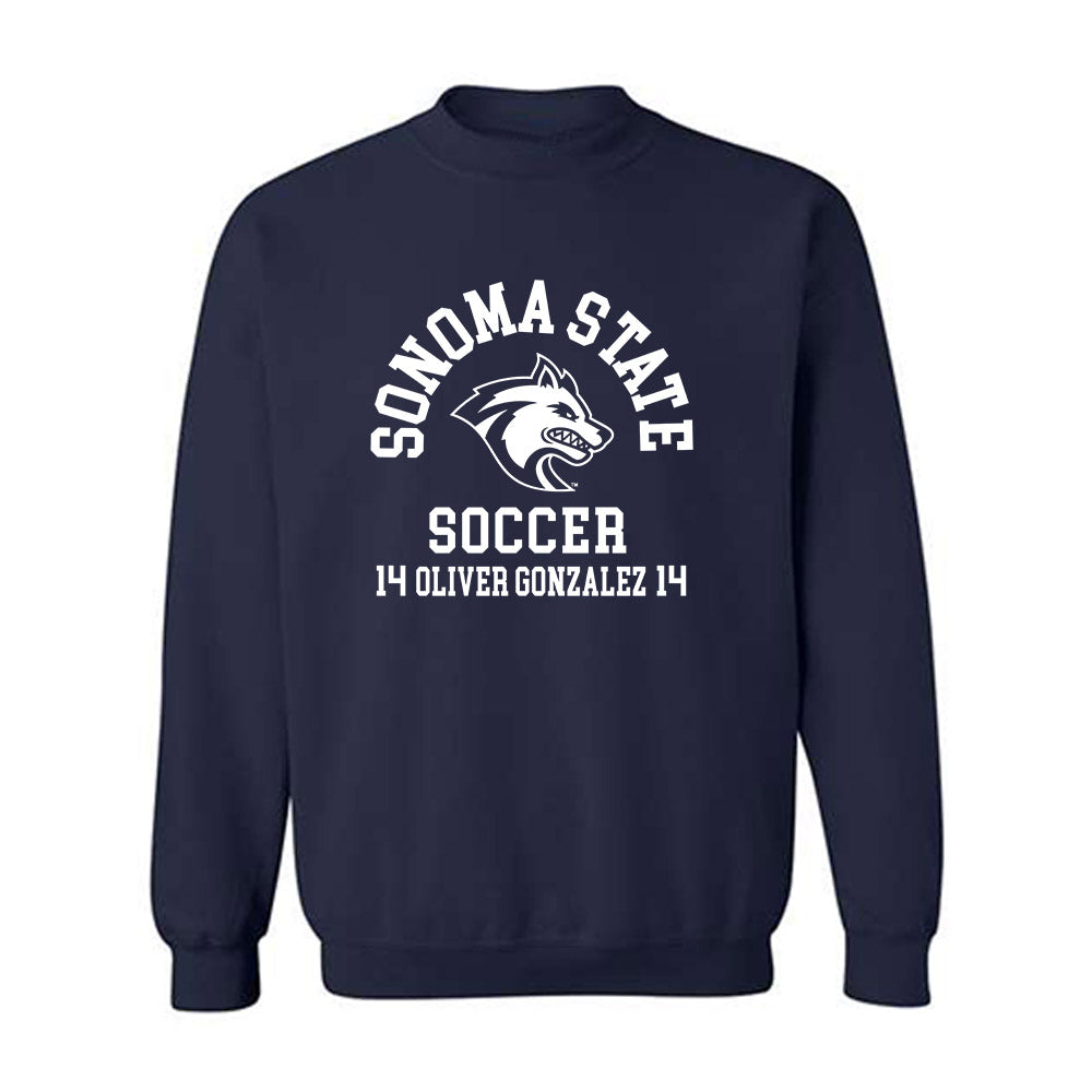 SSU - NCAA Men's Soccer : Oliver Gonzalez - Crewneck Sweatshirt Classic Fashion Shersey