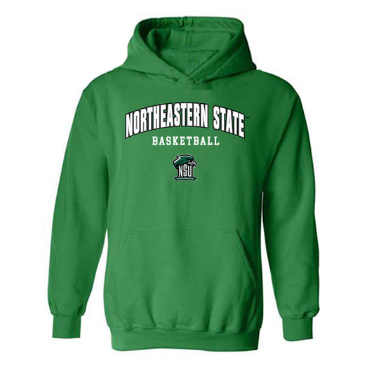 Northeastern State - NCAA Men's Basketball : Caison Hartloff - Hooded Sweatshirt Classic Shersey