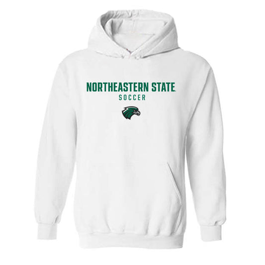 Northeastern State - NCAA Men's Soccer : Erik Quiroz - Hooded Sweatshirt Classic Shersey