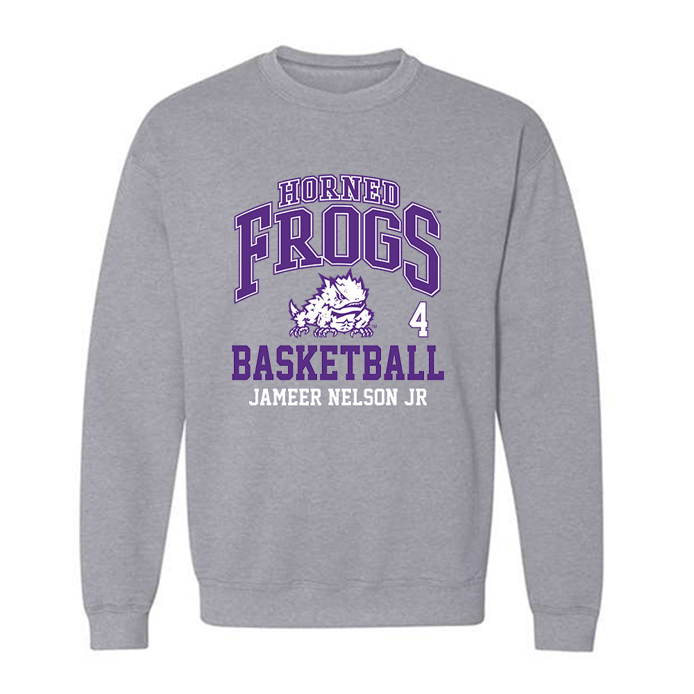 TCU - NCAA Men's Basketball : Jameer Nelson Jr - Crewneck Sweatshirt Classic Fashion Shersey