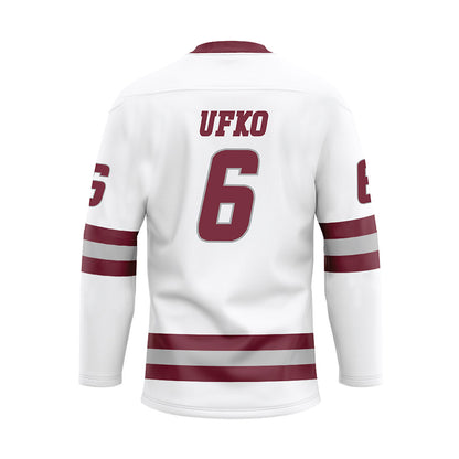 UMass - NCAA Men's Ice Hockey : Ryan Ufko - Capitan's Ice Hockey Jersey