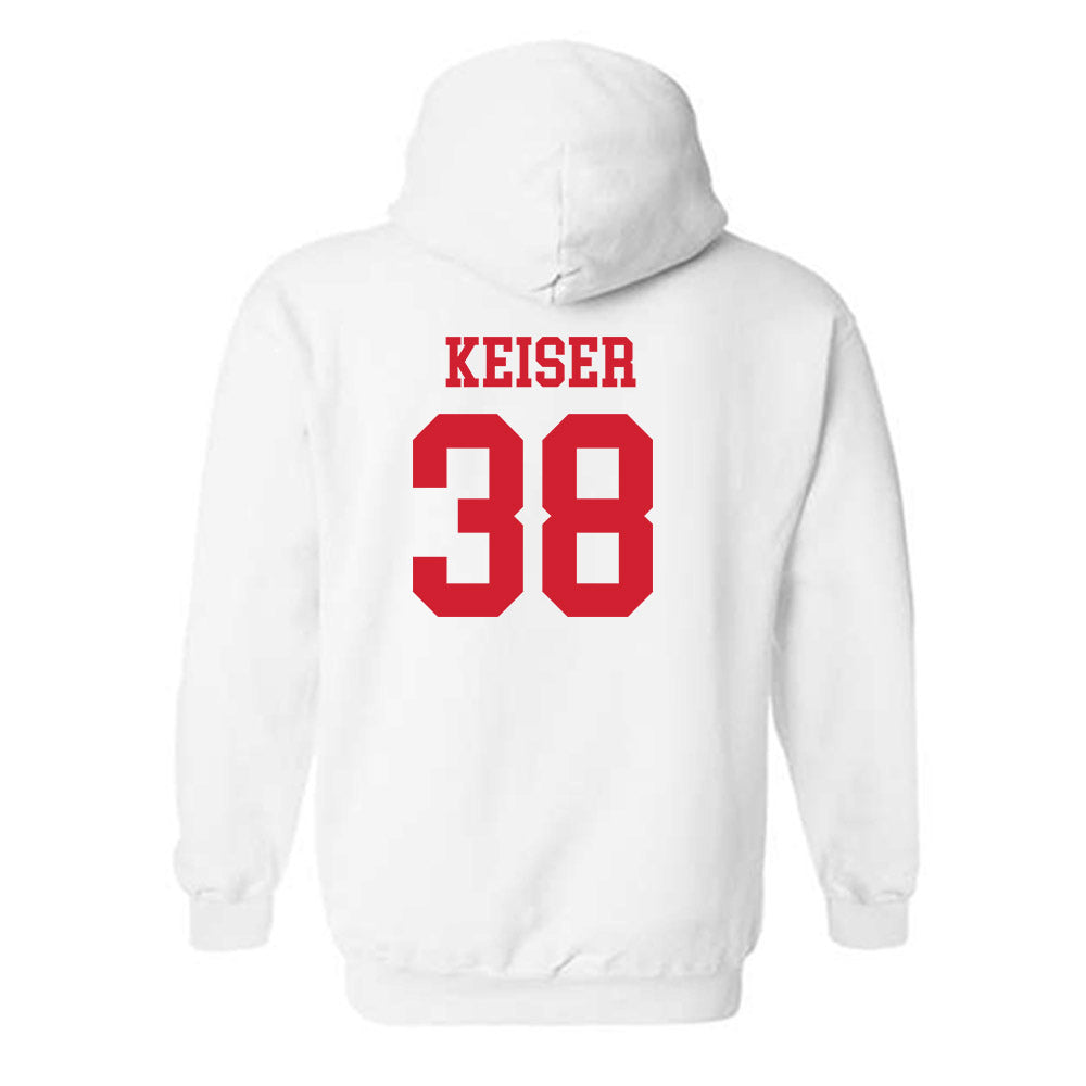 Fairfield - NCAA Men's Lacrosse : Evan Keiser - Hooded Sweatshirt Classic Shersey