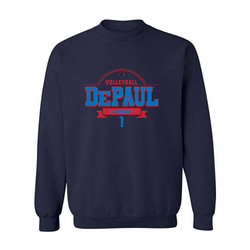 DePaul - NCAA Women's Volleyball : Grace Brooker - Crewneck Sweatshirt Classic Fashion Shersey