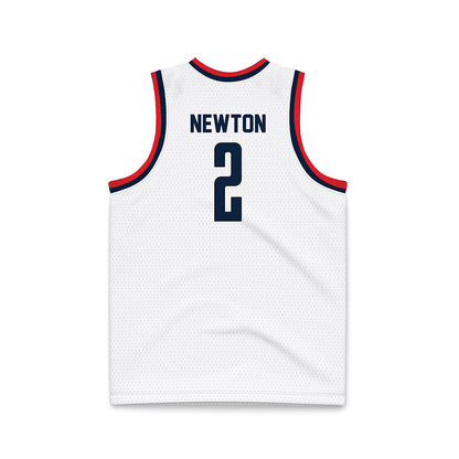 UConn - NCAA Men's Basketball : Tristen Newton - White Basketball Jersey
