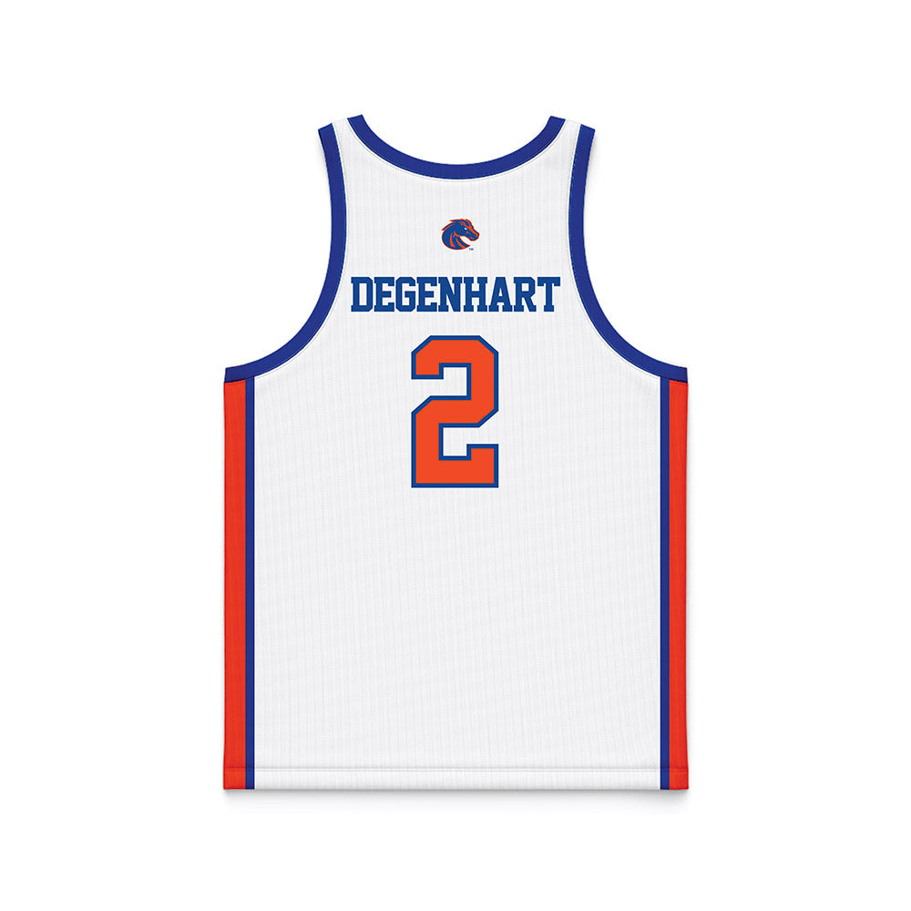 Boise State - NCAA Men's Basketball : Tyson Degenhart - White Fashion Jersey