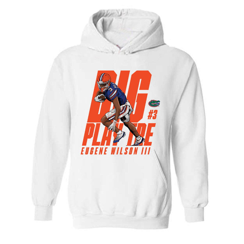Florida - NCAA Football : Eugene Wilson III - Hooded Sweatshirt Individual Caricature