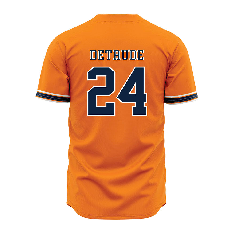 UT Martin - NCAA Baseball : Bennett DeTrude - Baseball Jersey Orange