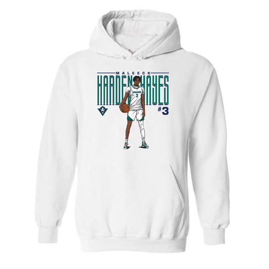 UNC Wilmington - NCAA Men's Basketball : Maleeck Harden-Hayes - Hooded Sweatshirt Individual Caricature