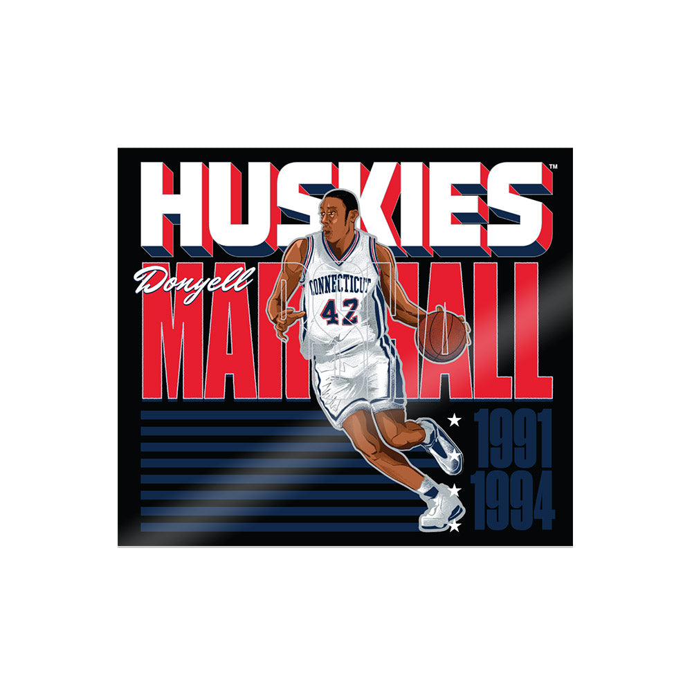 UConn - Men's Basketball Legends : Donyell Marshall - Stickers Individual Caricature