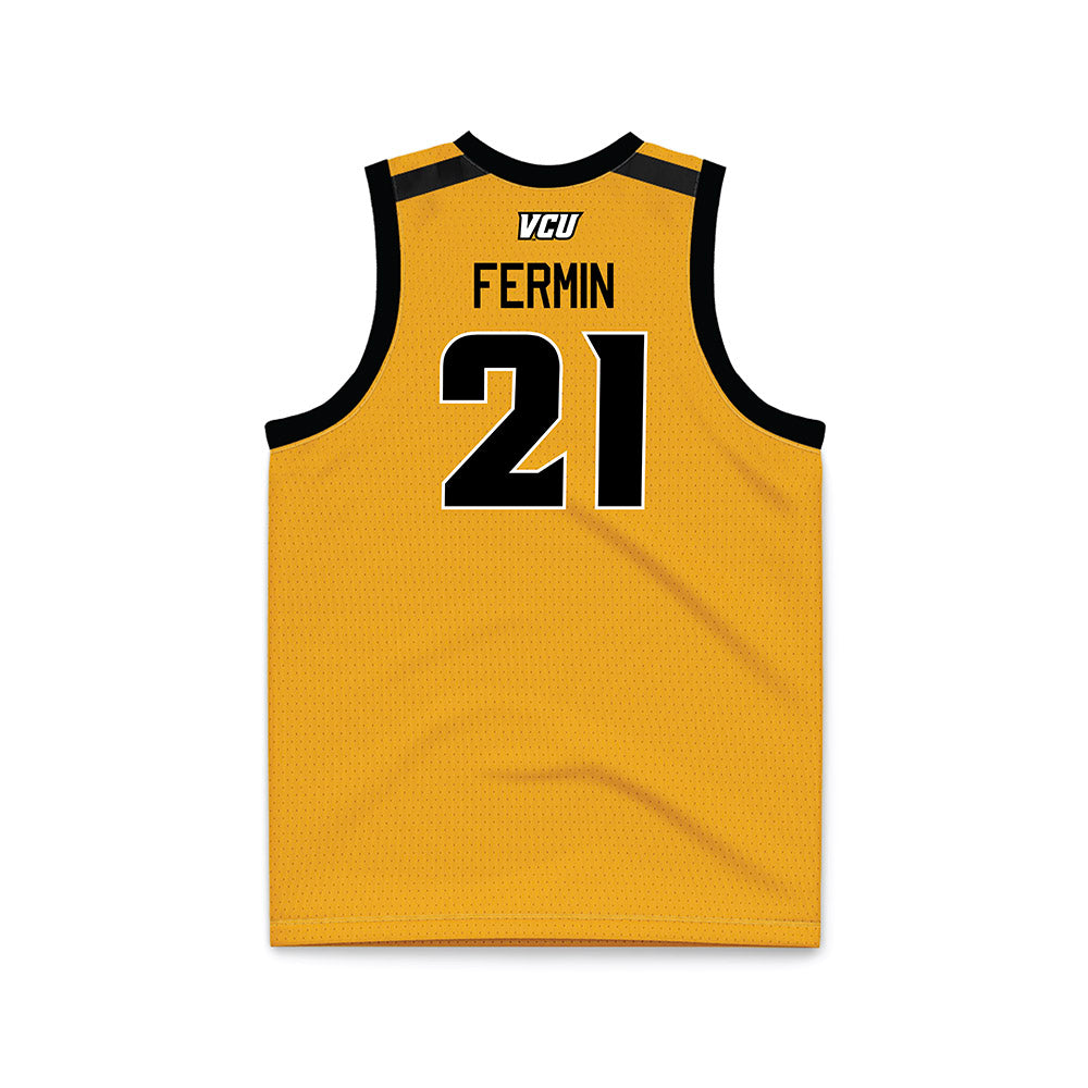 VCU - NCAA Men's Basketball : Christian Fermin - Basketball Jersey Gold