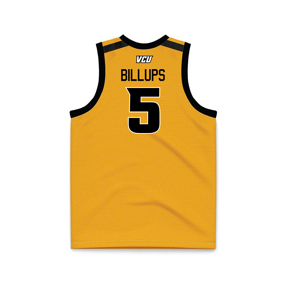 VCU - NCAA Men's Basketball : Alphonzo Billups - Basketball Jersey Gold